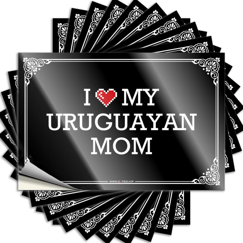 Metal Sticker, Men Bumper I Love My Uruguayan Mom | Funny Quote Interior Decals(6X9CM)