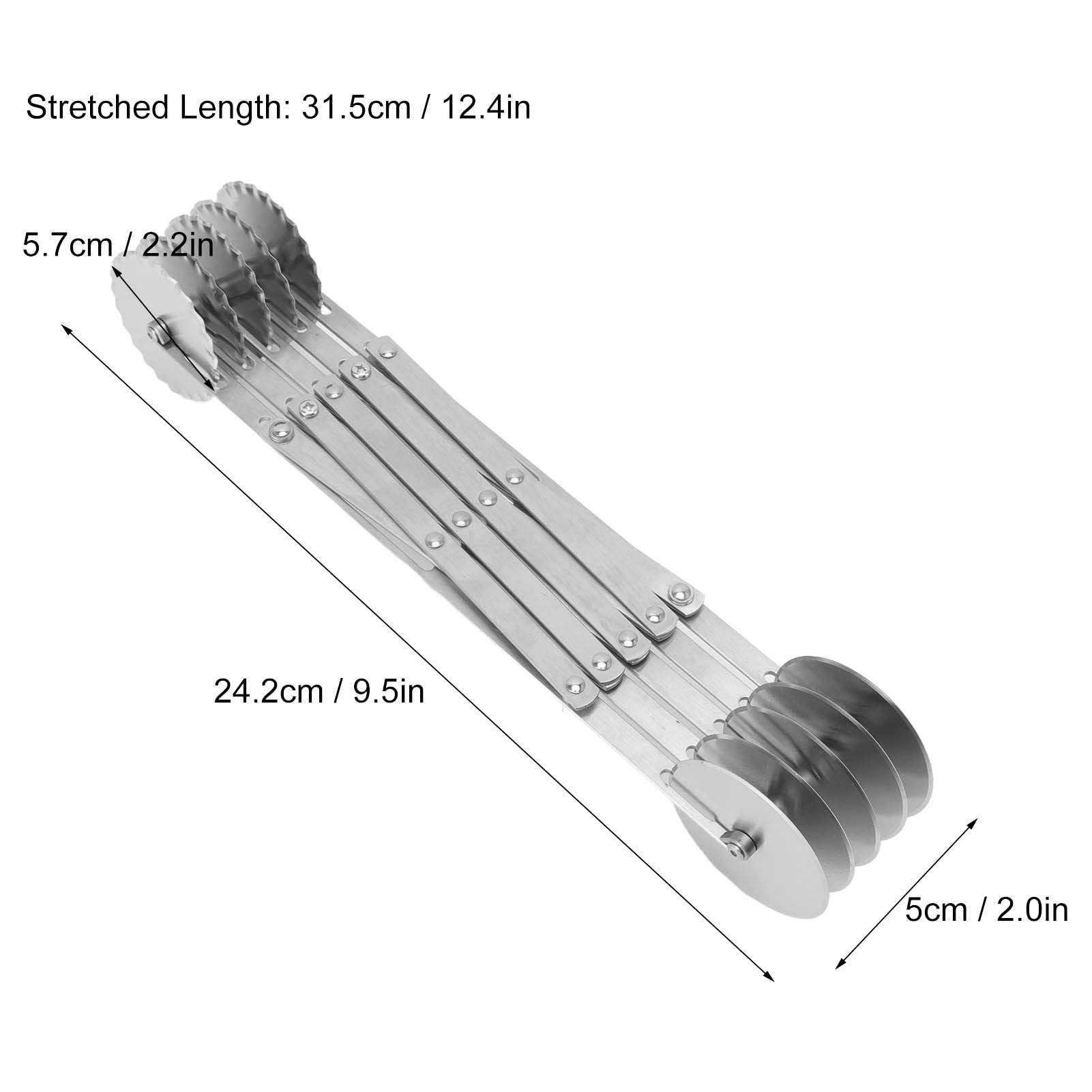 Schneider - Deegsnijder, enkel, 5 wielen, gekarteld