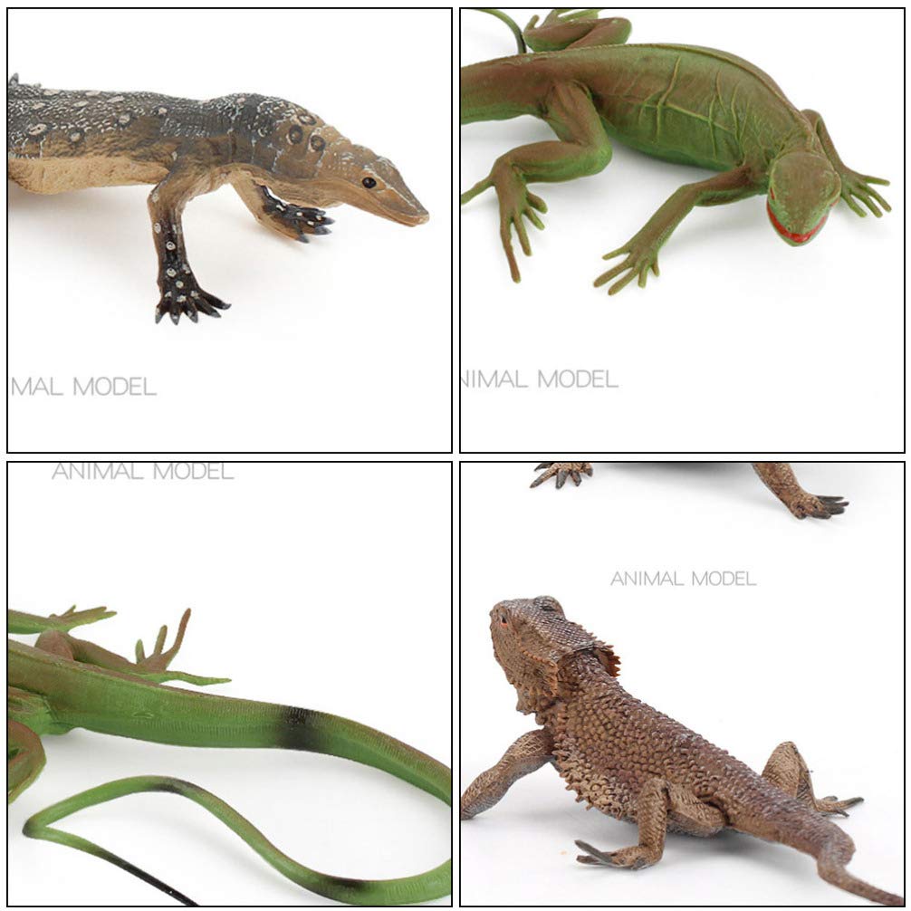 Amazon.co.jp: LIOOBO 爬虫類 動物 モデル トカゲ リアル 模型 子供