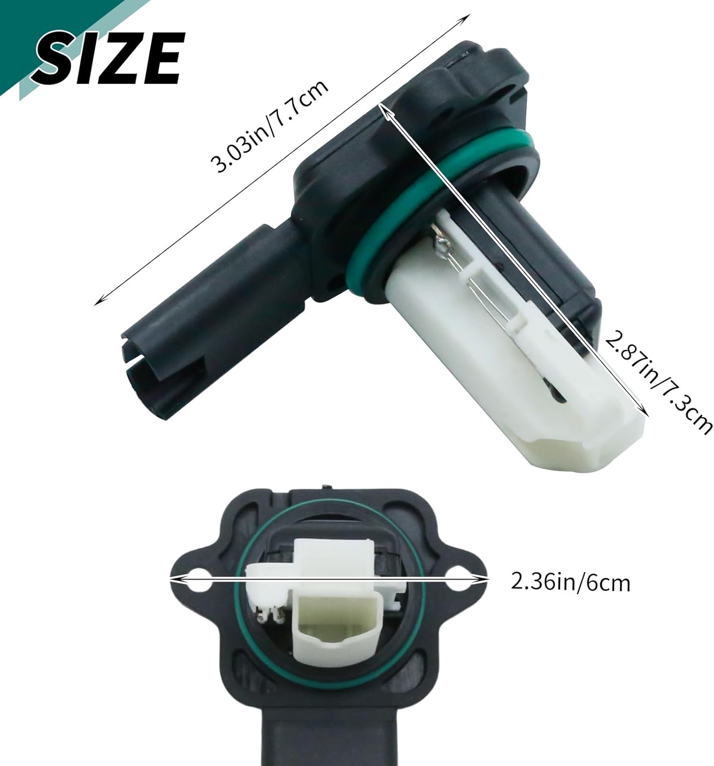 Hoypeyfiy 5WK97502Z Air Flow Sensor Replacement for BMW 525i 530i 323i 325i 325xi 330i 330xi 525xi 530xi Z4 535i 2004-2013, Replaces 5WK97502 13627520519 MA329