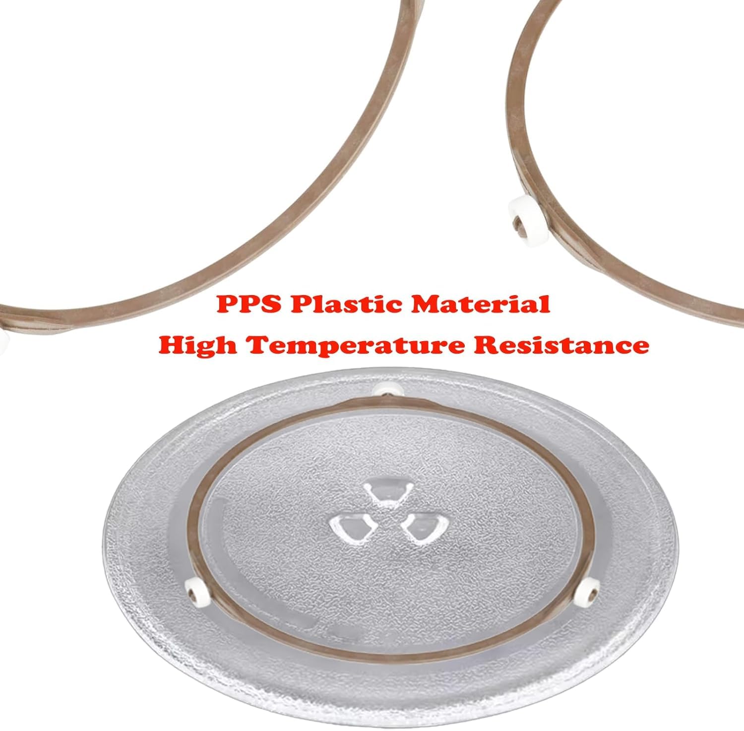 Amazon.com: 8.74Inch/22.2cm Microwave Turntable Ring Microwave Roller Ring,  Glass Plate Tray Support Holder, Replacement Inner Ring - for Microwave  Oven Glass Turntable Plate. Roller Height 15 mm : Home & Kitchen