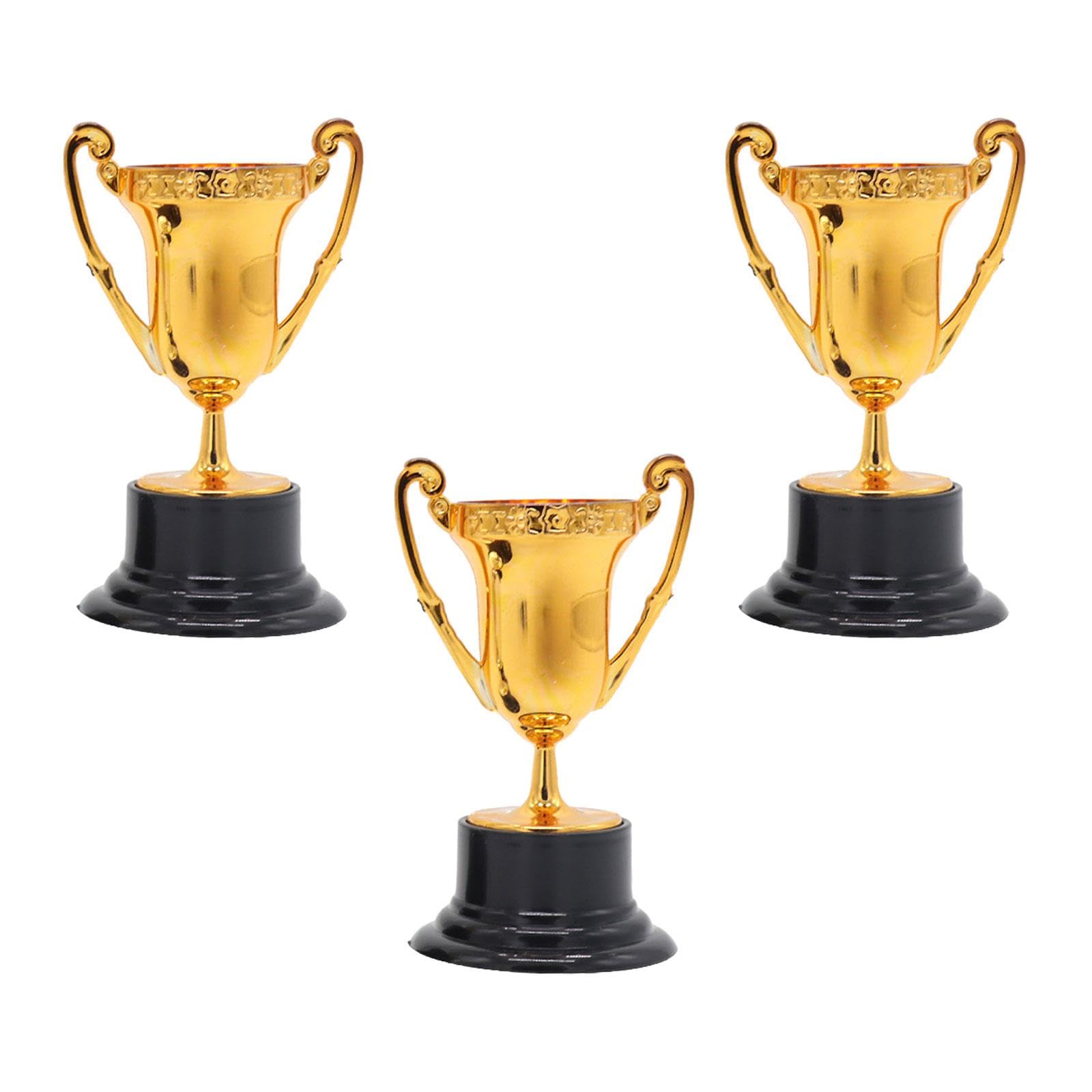 CALANDIS™ 3Pcs Kids Mini Trophies Decorative Ornaments for Sports Galore Winner Awards Bronze-picture-16