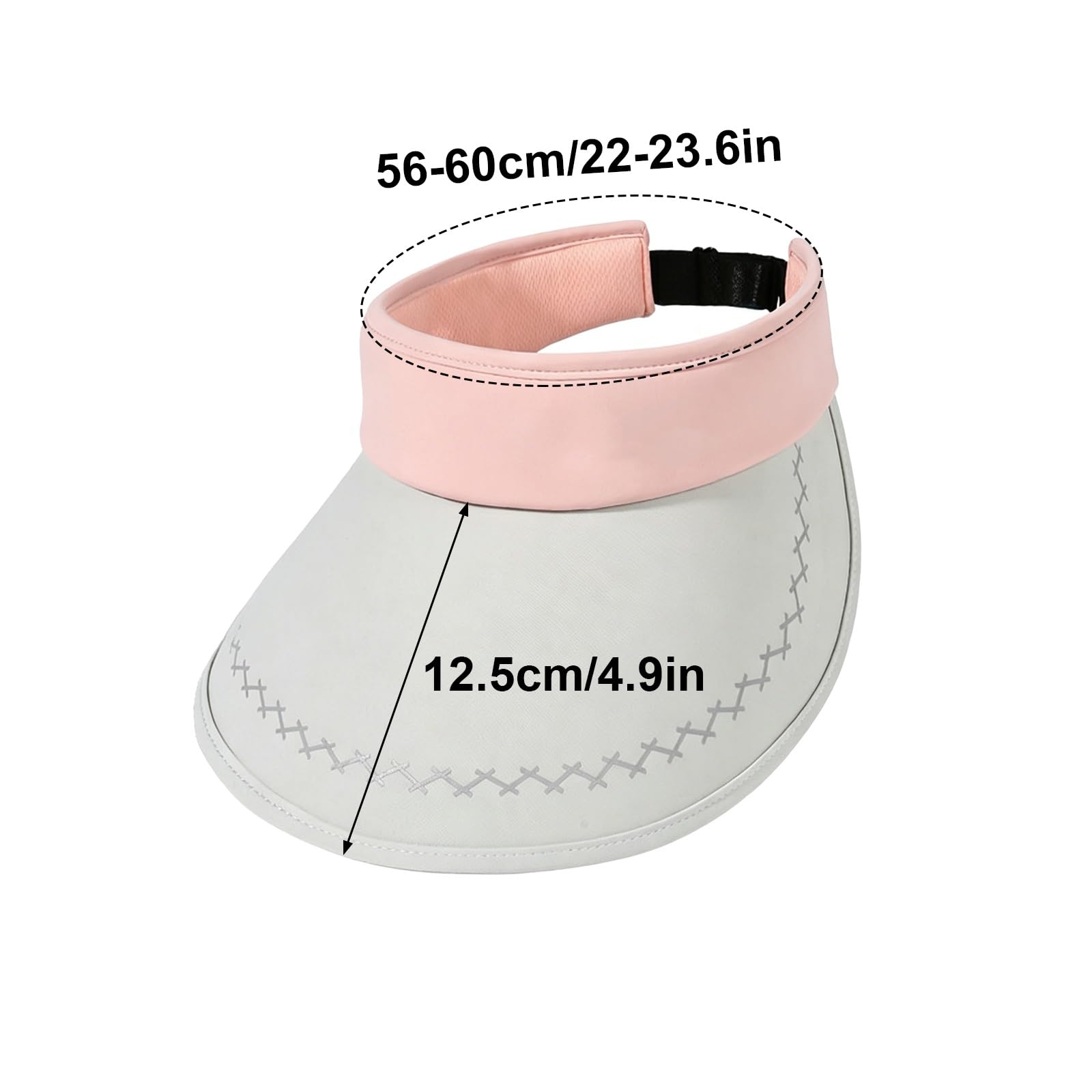 Visera de Tenis Ligera y Transpirable, Visera for Deportes de Verano y Golf, Tamaño Ajustable