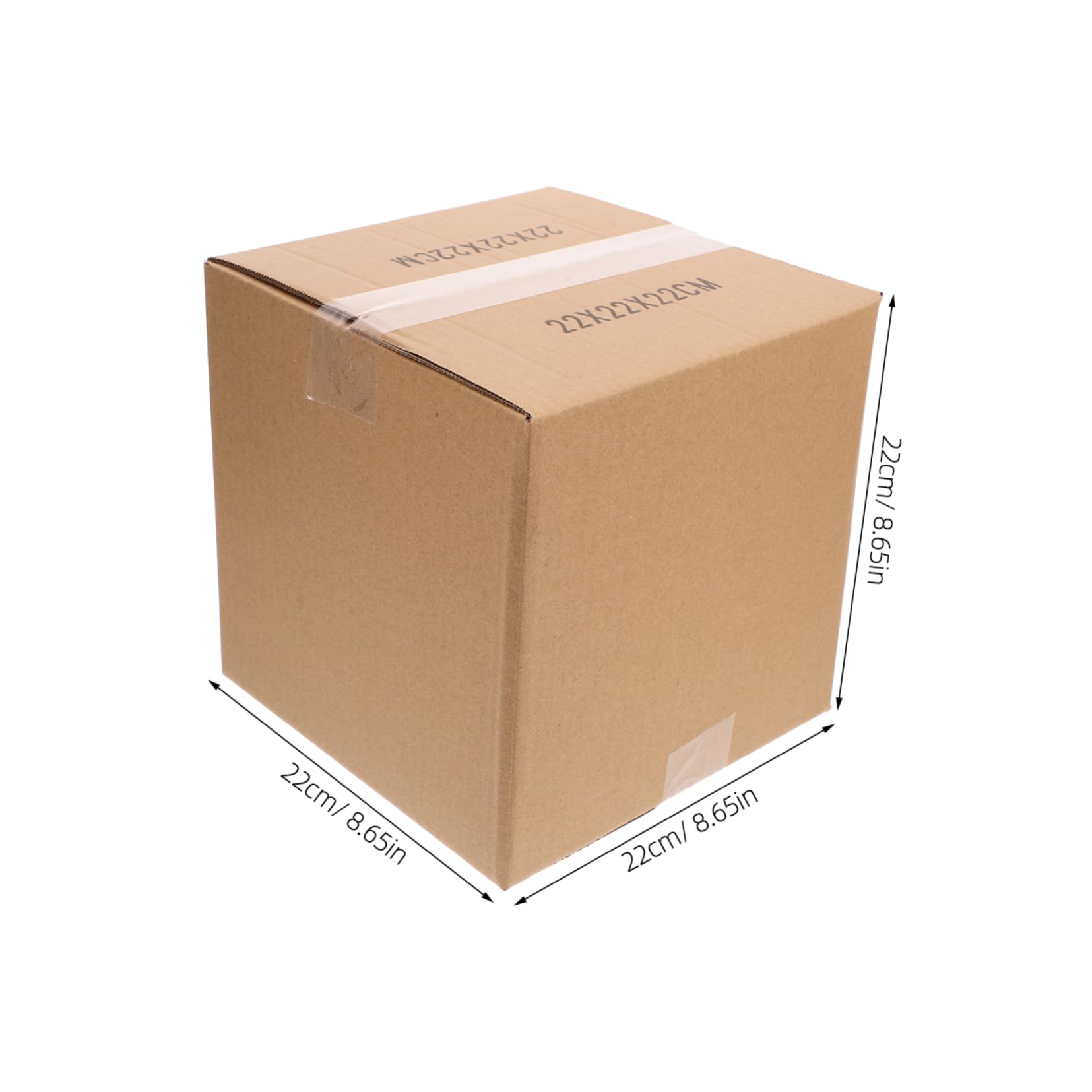 NUOBESTY 5 Stück Braune Kartonverpackungen aus Papier Quadratische Umzugskartons Robuste Verpackungsmaterialien zum Transportieren und Einfachen Tragen