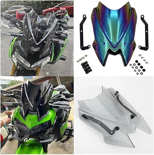 Miniatura 2 de Parabrisas de motocicleta para Kaw&asaki Z900 Z650 2020 2021 2022 2023 Parabrisas de motocicleta Deflectores de viento Pantalla Parabrisas Z 650 Z