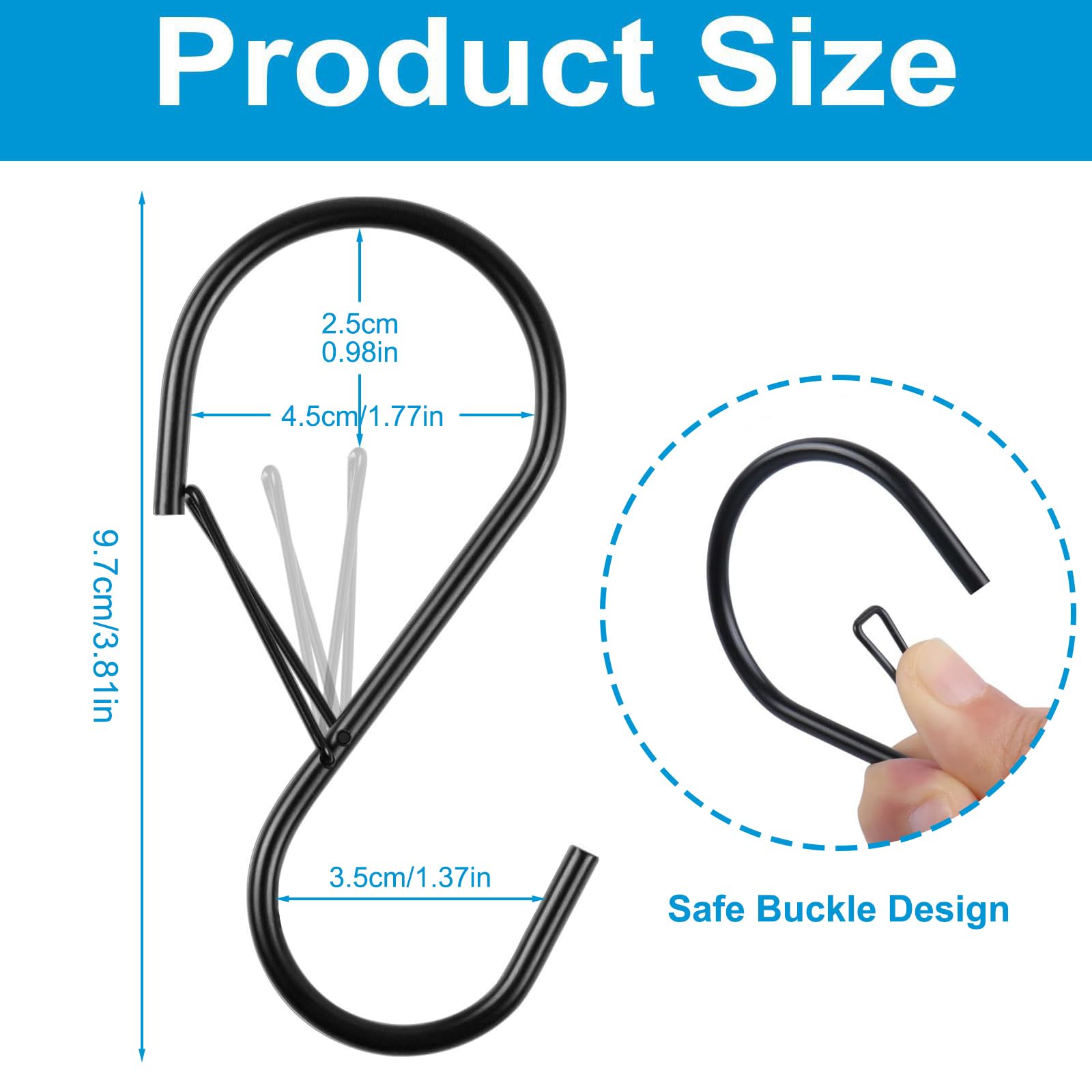 Brassière Femme CROCHETS EN S 10 Pcs Crochet Cuisine Robustes Suspendus S En Forme De Porte Manteau Pour Porte