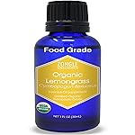 Organic, Lemongrass Essential Oil, Food Grade, Edible - 100% Pure, Lemongrass Oil, by Zongle Therapeutics, 1 OZ