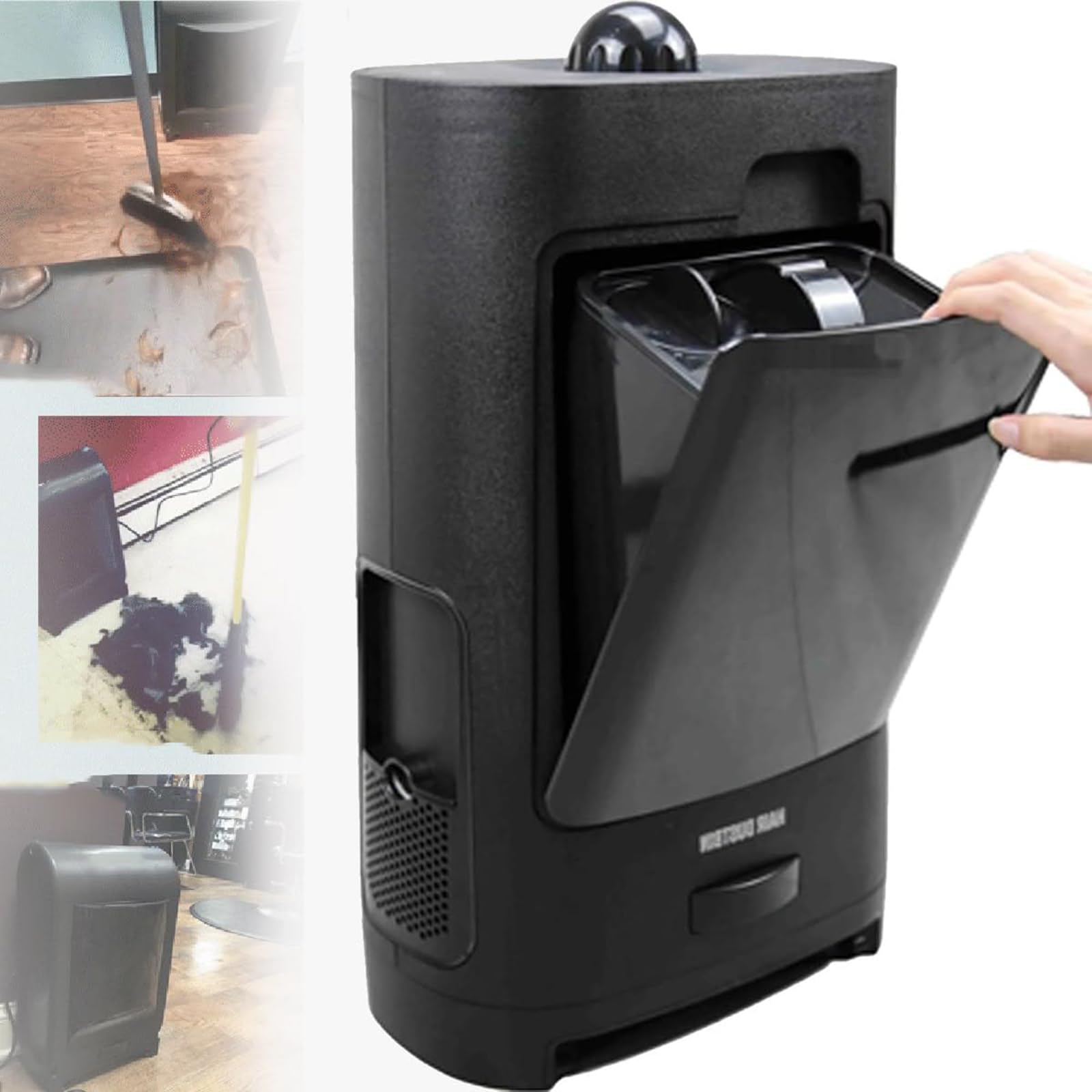 FHRKA Touchless Vacuum Automatic Dustpan, Hairdressing Salon Vacuum Cleaner, 2.7L Touchless Stationary Vacuum Cleaner