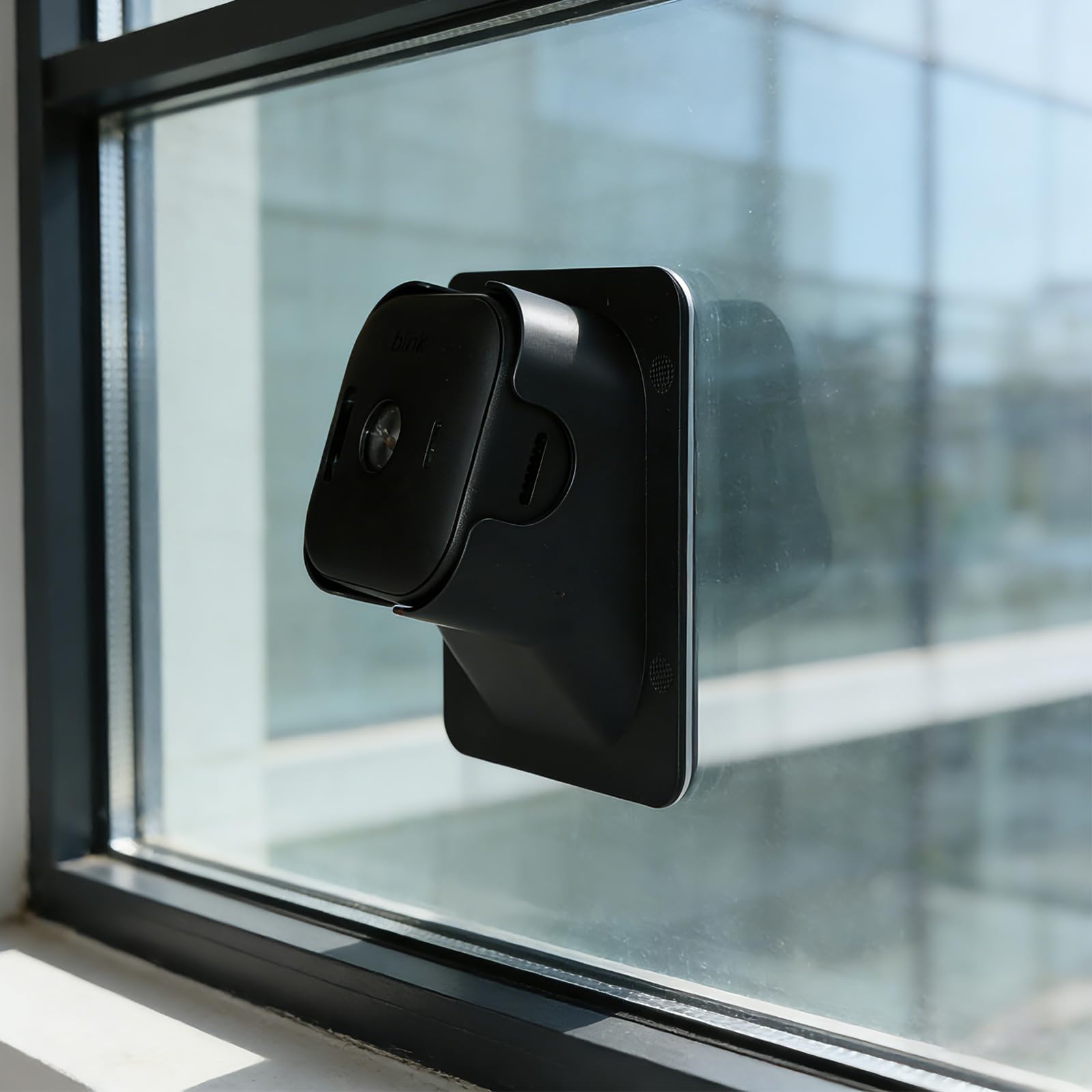 VVHOOY Window Mount for Blink Outdoor 4 Camera Blink Outdoor Camera 2K+, 20-Degree Angled Window Mount No Screws, Self-Adhesive Glass Monitoring for Glass Windows/Doors, Black