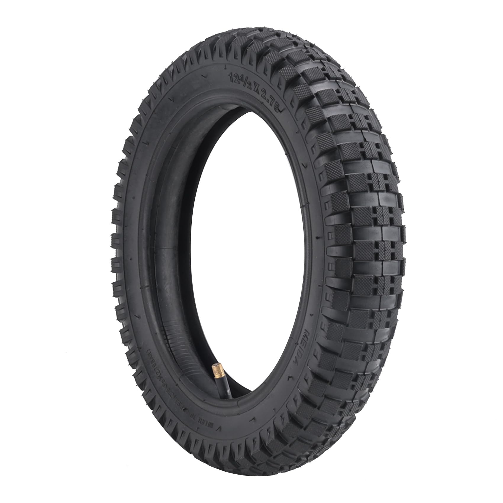 Pneu 12 1/2 x 2.75 + chambre à air pour moto 49 cc Mini Dirt Bike Pneu MX350 MX400 Pneu de scooter Pneu résistant à l'usure 12"