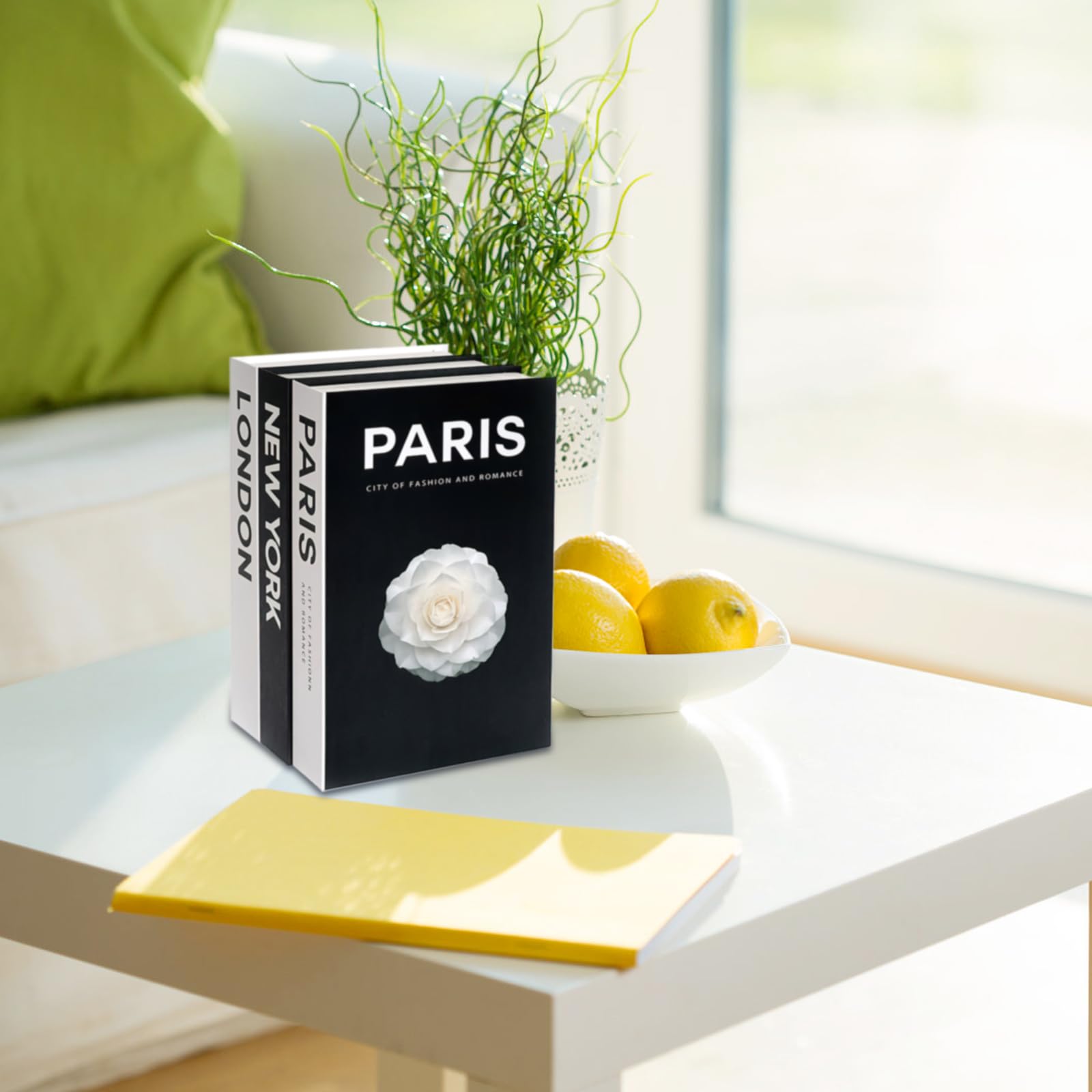 3 Pcs Dekorative Bücher für Heimdekor, Dekoration Falsche Bücher Box, Deko Bücher für Heimdekor, Fake Buch Buch Modell Dekoration, stilvolle Pappe Buch Dekobücher für Couchtisch und Bücherregal