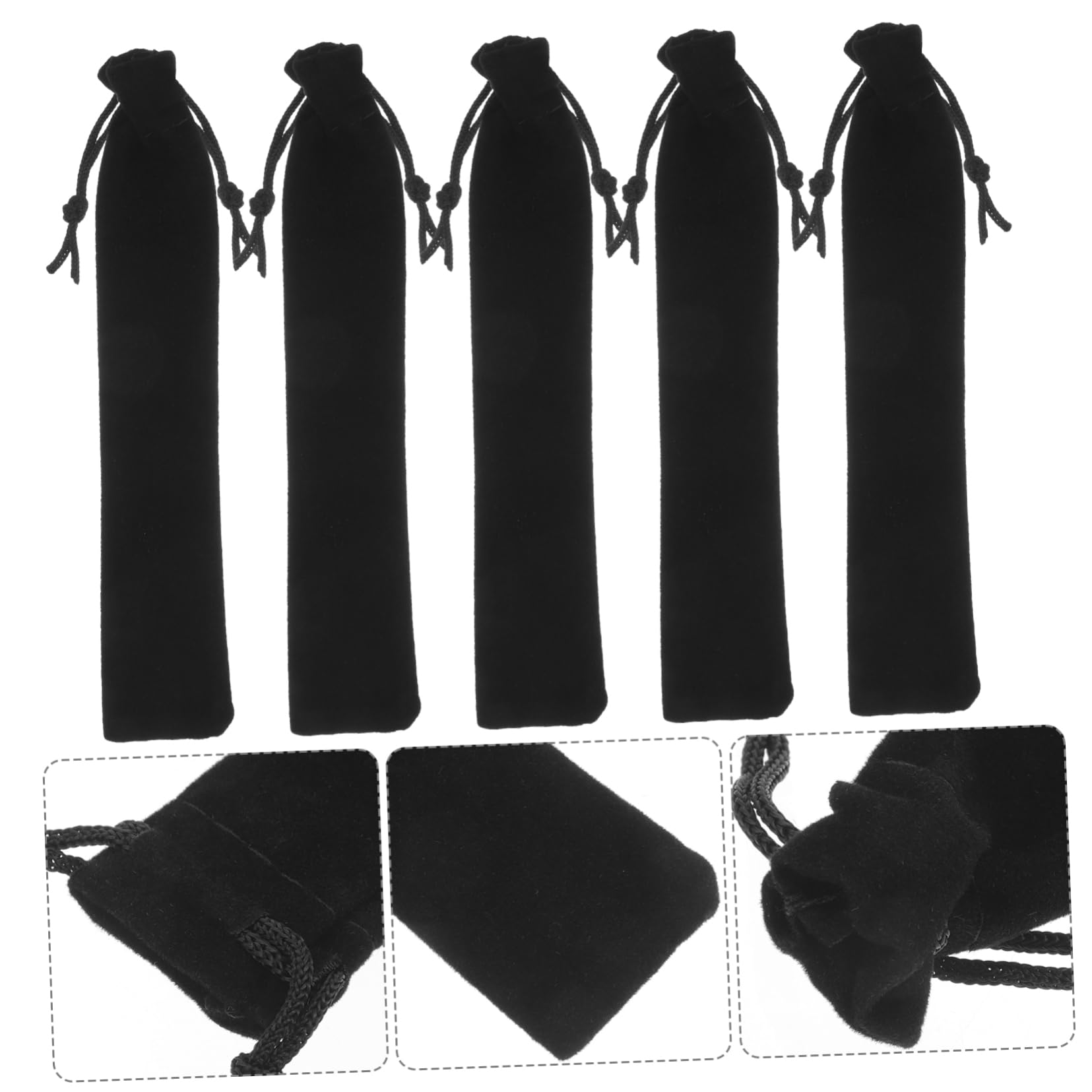 Custodie Penne 100 Pz Sacchetto Della Matita Mini Portamatite Scatole Di Penna Singolo Caso Della Penna Sacchetto Della Matita Con Coulisse Di Imballaggio Coulisse Manicotto Della
