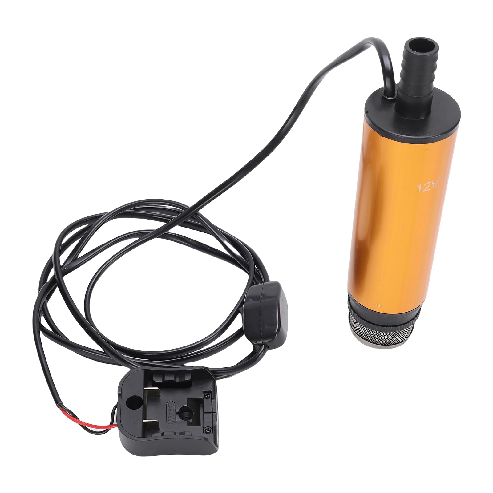 Fockety Pompa di trasferimento acqua senza fili, pompa sommergibile 120 W per batteria, pompa di trasferimento acqua autoadescante, pompa di servizio per svuotamento piscina, laghetto,
