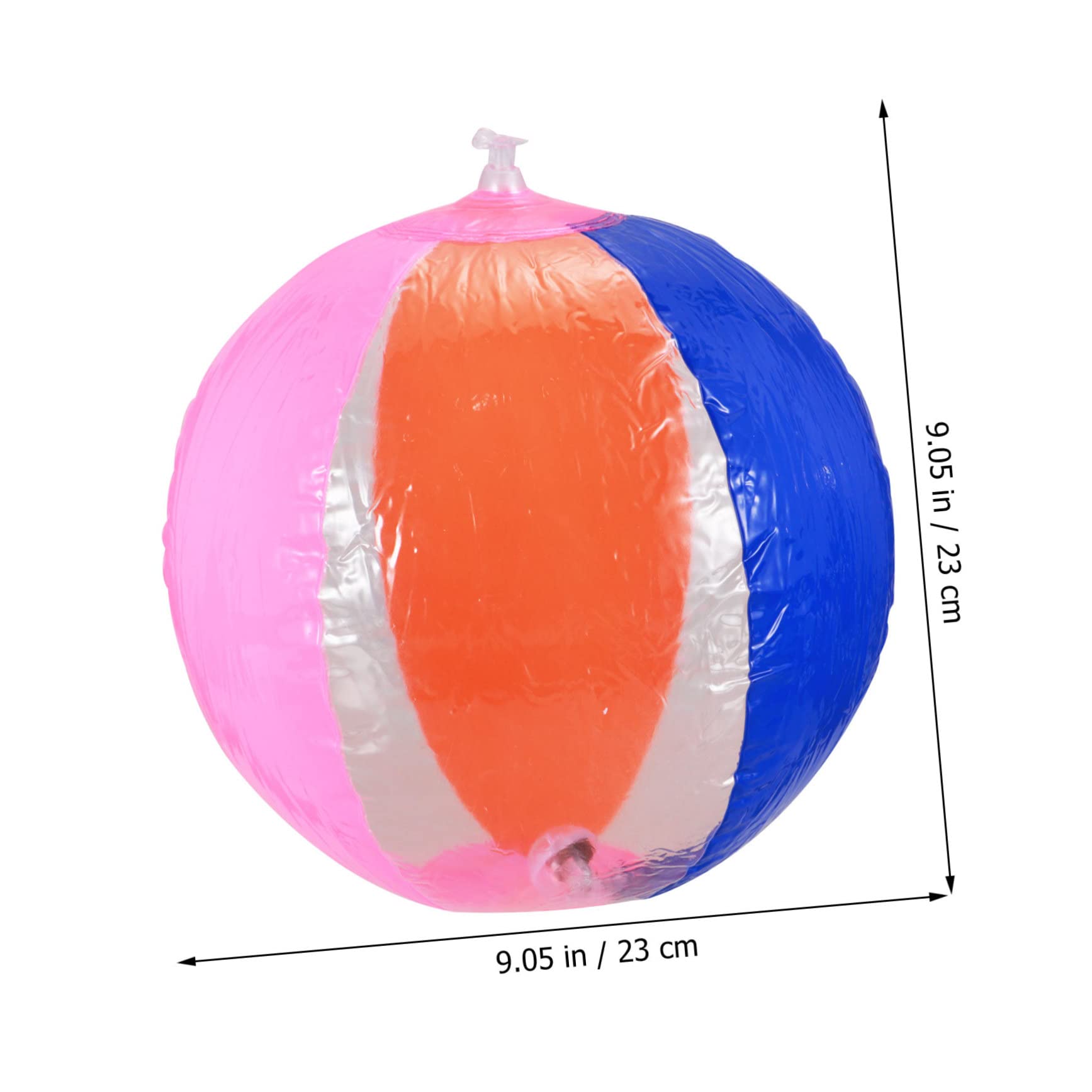 VANZACK 12 Pcs Inflatable Light Up Beach Balls Colorful Pool for Adults for Decoration and Fun at Parties Random Colors