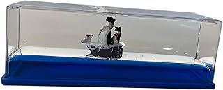Honsheng Unsinkable Boat One Going Piece Merry Pirate Ship Model Toys in a Bottle Box Acrylic Fluid Drift Bottle Cruise Ship Paperweight Desk for Car Decoration Boys Girls Gifts (Small)