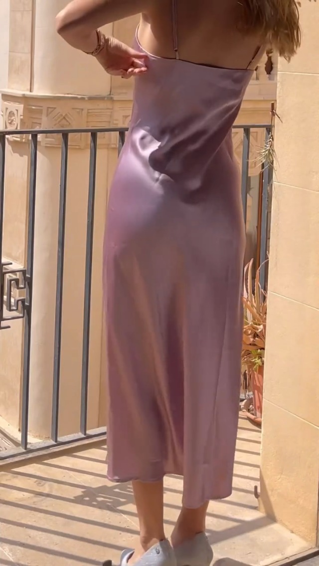 knee length dresses for ladies Daisy Satin Dress