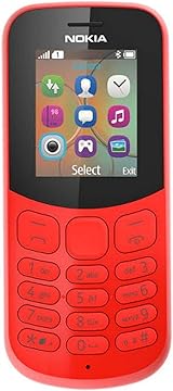 Nokia 130 1 8 Inch SIM Free Feature Phone Red
