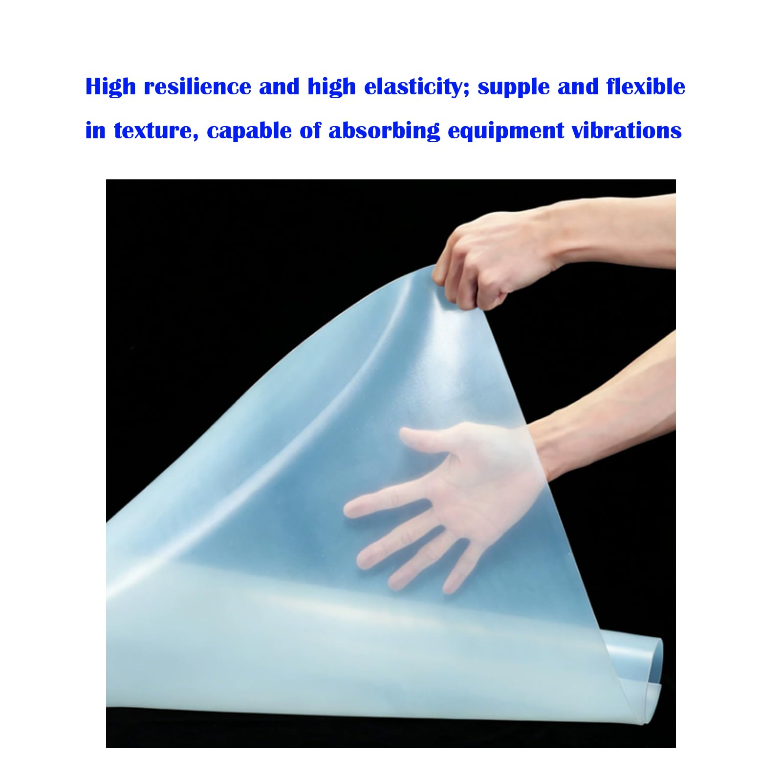 Tappetino in Silicone Per Uso Alimentare, Foglio in Gomma Siliconica Resistente Alle Alte Temperature, Tappetino Morbido E Piatto, Dimensioni 500 Mm × 500 Mm (500mm*500mm*6mm)