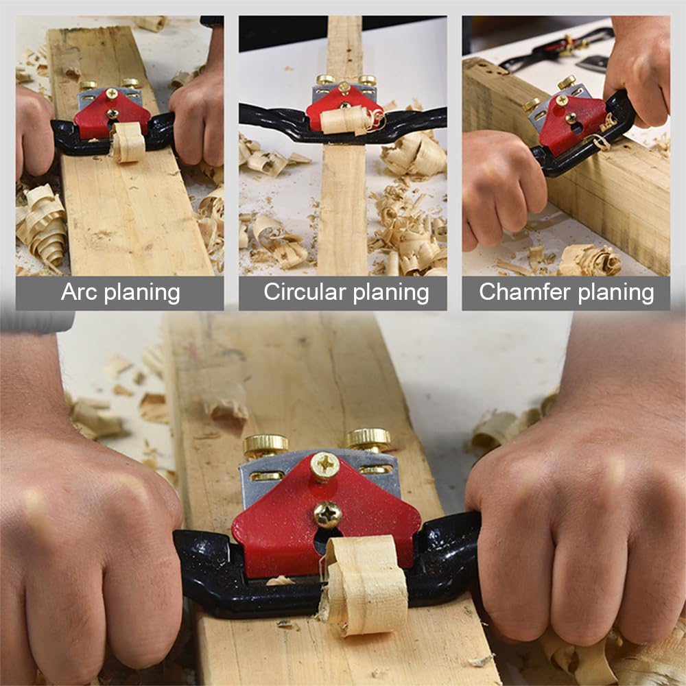 Set di utensili manuali per la lavorazione del legno, 7 pezzi, regolabili, portatili, per la lavorazione del legno, per la lavorazione del legno, per lavori in legno