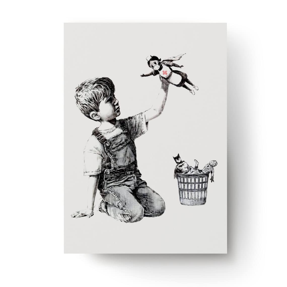Amazon.com: Banksy Game Changer Superhero Nurse Poster - Hospital