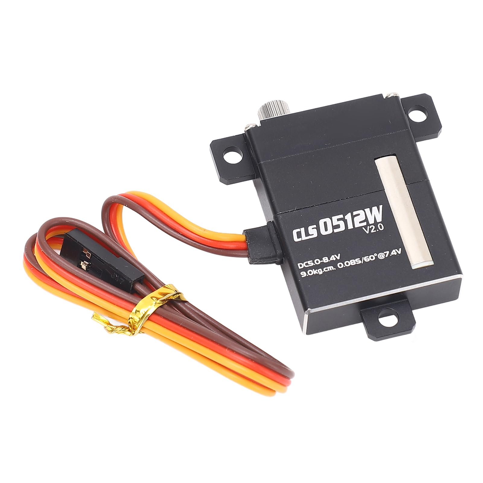 Alomejor Servo RC de aleación de aluminio de alto par con 5 brazos, torsión de 9 kg para robots, coches, aviones y robots inteligentes