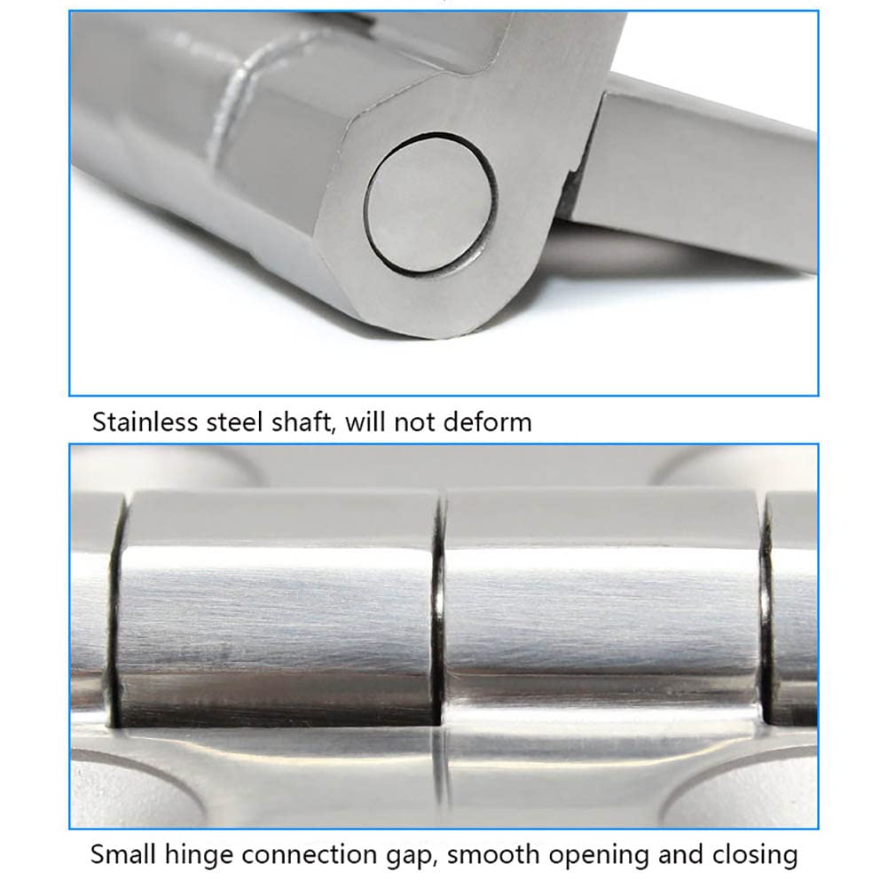 Cerniere Inox 304 Cerniere per Carichi Pesanti Industriale Cerniere Addensate 40X40mm 50X50mm 60X60mm Cardini Quadrate per Macchina Utensile Attrezzatura (4 Pacchi)
