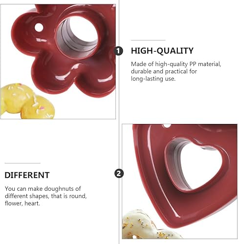 Miniatura 3 de Abaodam Molde para hornear muffins, dona, molde para muffins, flor, muffins, galletas, herramienta para hornear, dona, fondant, dona, bandeja para