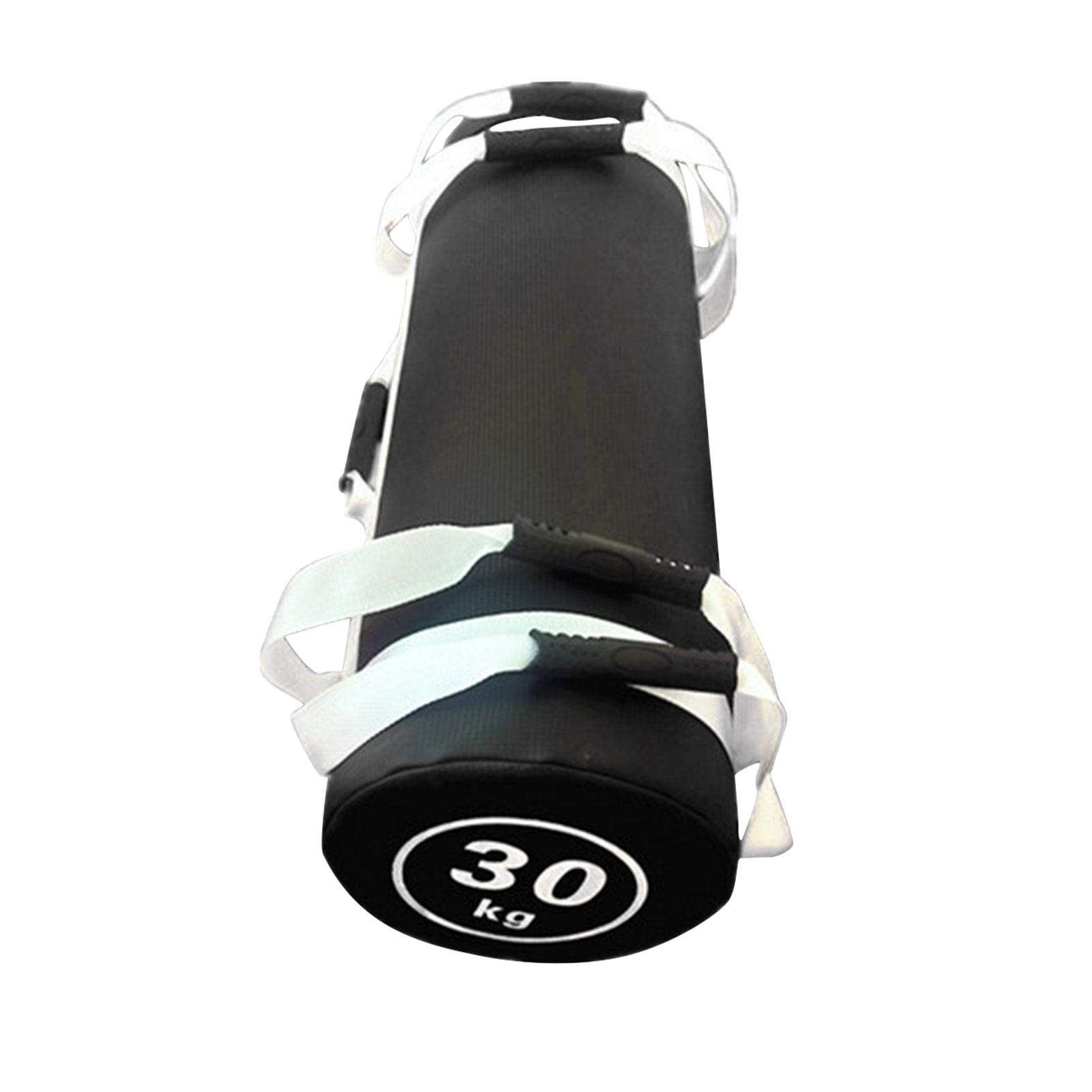 Sac de Sable Réglable 30kg Fitness avec Poignées pour Haltérophilie, Crossfit et Entraînement Fonctionnel