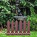 NOLITOY 2pcs Plastic Fence Base Holder with Anti-tip Stabilizer for Garden Privacy Screen Panel Feet Stand Outdoor Yard Fence Fixing Tool