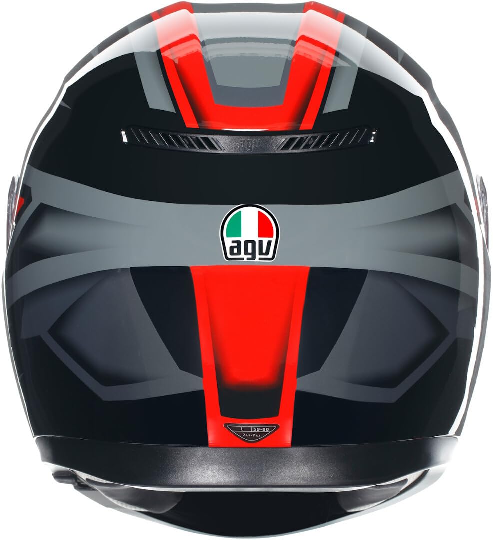 AGV K3 E2206 MPLK COMPOUND BLACK/RED XL Automotive