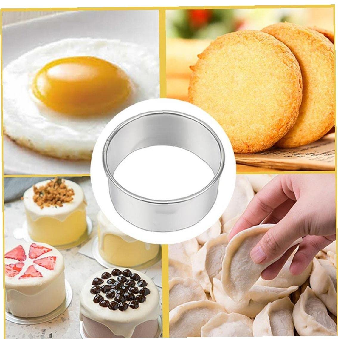 Amazon | クッキーカッター ステンレス鋼 7.5cm 丸型 型抜き 餃子皮