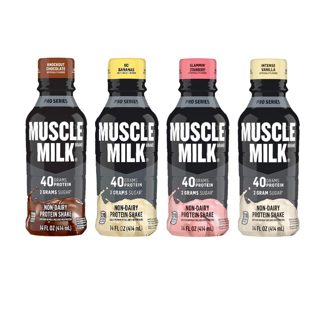 Muscle Milk Pro Series Protein Shake, 4 Flavor Variety