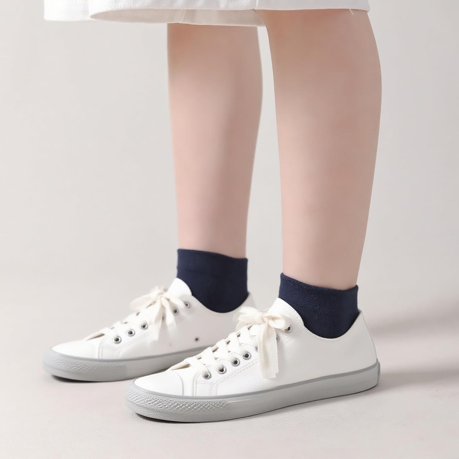 Unisex Kids Ankle Socks,Seamless Low Cut Sport & Everyday Socks for Boys Girls,Soft Breathable Cotton,10 Pairs - Image 4