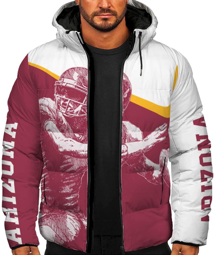 Men Sport Custom Name Number Logo Lightweight Water-Resistant Windproof Down Jacket Padded Winter Coat S-5XL - Image 2