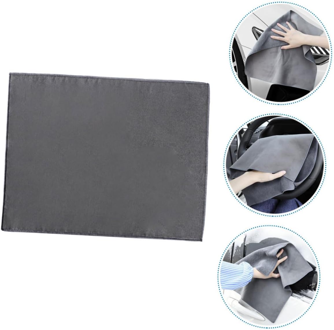 Thick Car Wash Towel, Absorbent Fiber Drying Cloth for Auto Cleaning