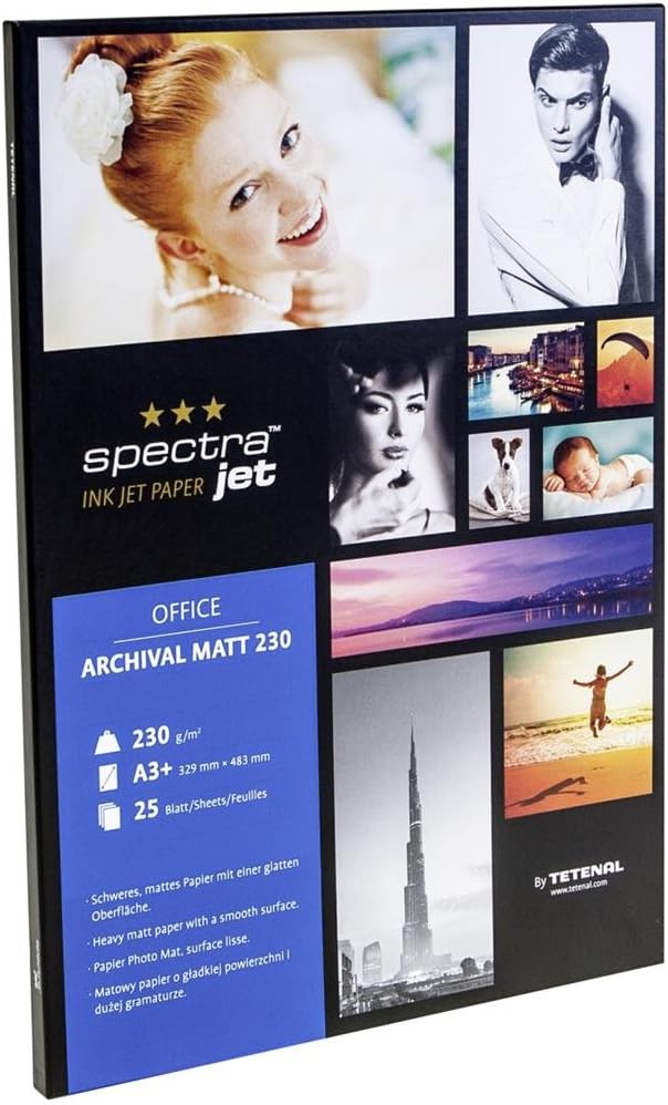 Tetenal Spectra Jet Archival Matt 130172 25 A3 + Inkjet Printer Paper