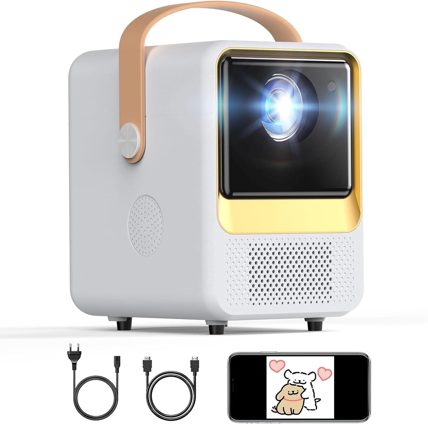 BESGEER Mini Tracing Projector for Tufting, 1280x720 HD, 120 ANSI lm, WiFi/Bluetooth