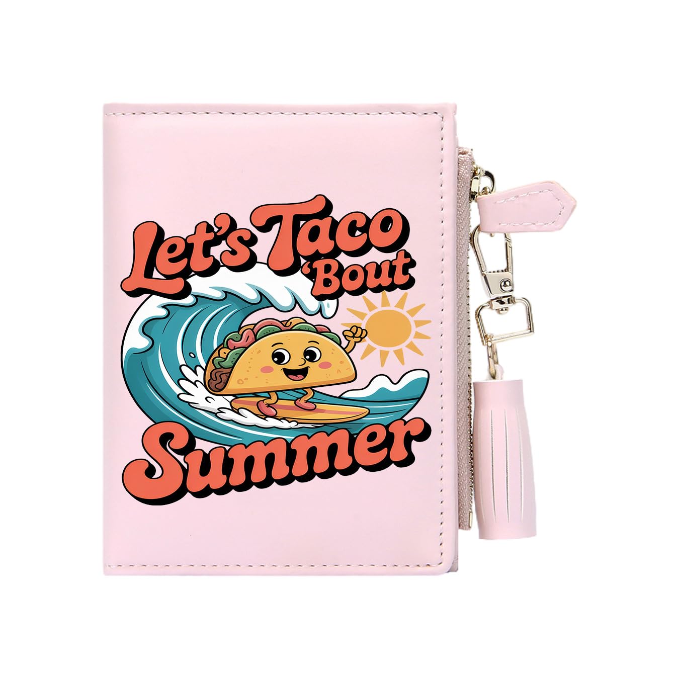 GEEAD Custom Design Small Wallets for Women Bifold Slim Coin Purse Zipper ID Card Holder for Christmas