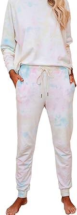Tie dye sweatsuit set plus size Clearance