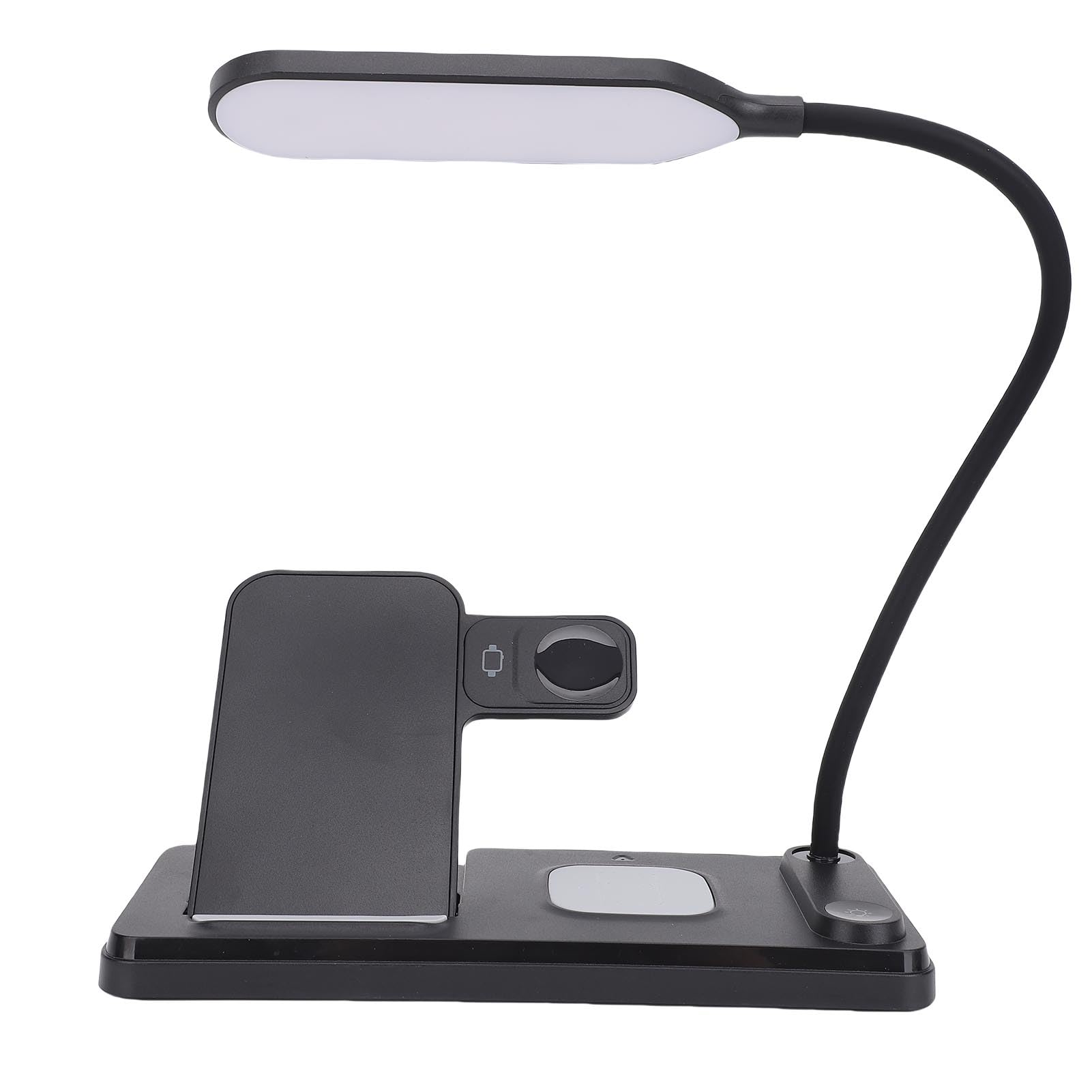 Asixxsix Stazione Di Ricarica Wireless 3 In 1, Caricatore Rapido Da 15W Con Lampada Da Lettura Per Smartphone Auricolari E Smartwatch
