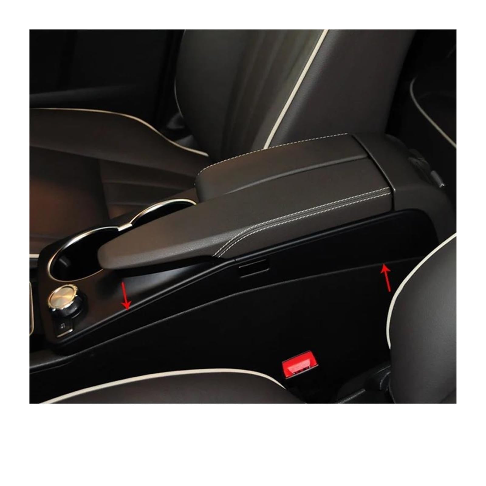 Kratzfeste Armaturenbrettverkleidung Auto Konsole Armlehne Panel Seite Rahmen Abdeckung Streifen Trim Für GLK X204 2013-2015 Innen Aufkleber(Silber)