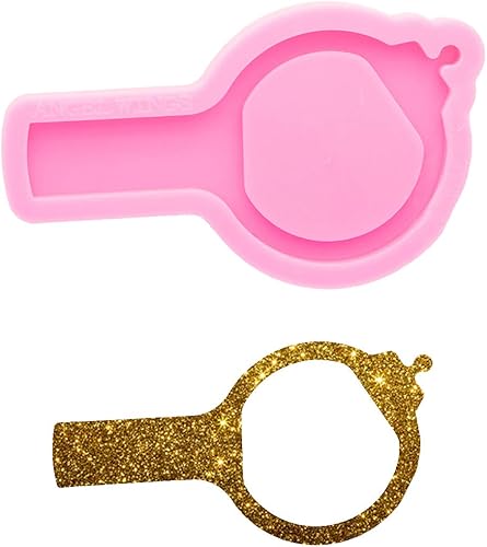 Molde de resina en forma de llave brillante brillante moldes de silicona para llavero de silicona molde epoxi para bricolaje llavero colgante