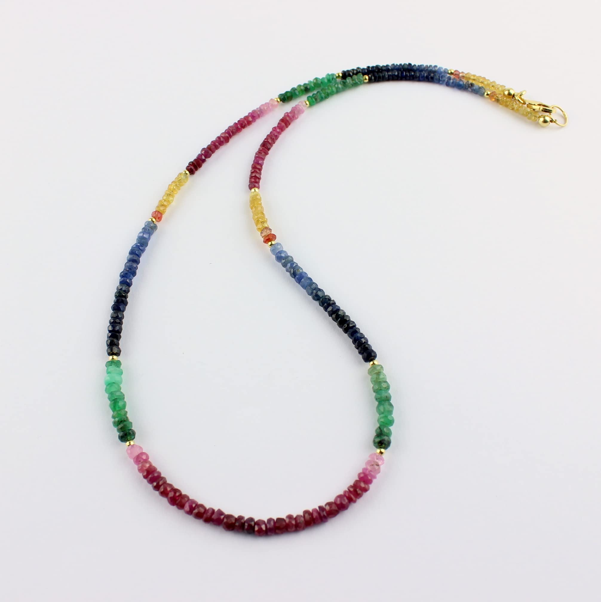 Rubin-Saphir-Smaragd Kette