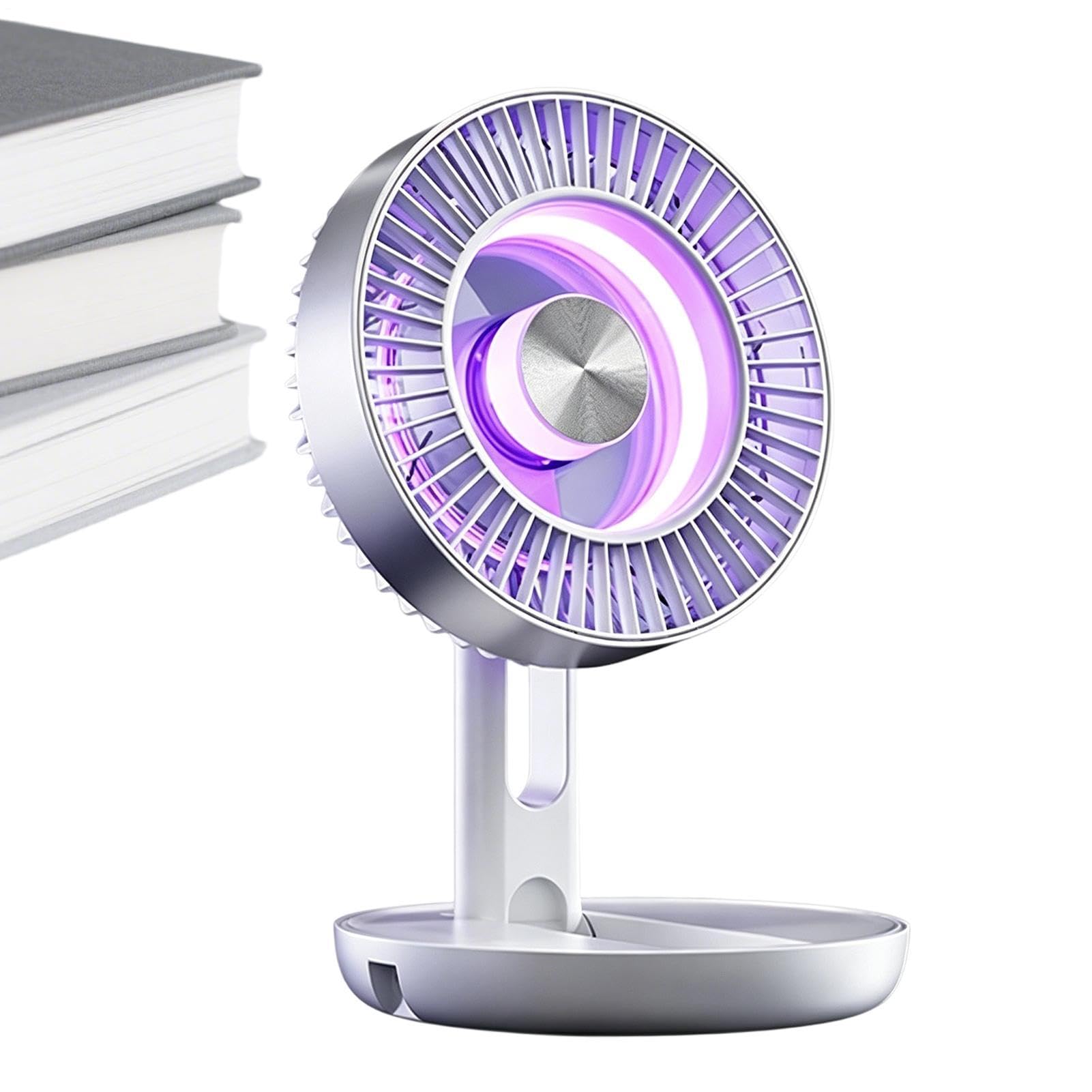 Ventilatore USB Da Scrivania 5 Velocità Ventilatore Silenzioso Pieghevole | Ventilatore Da Scrivania per auto viaggi casa comodino lavoro computer