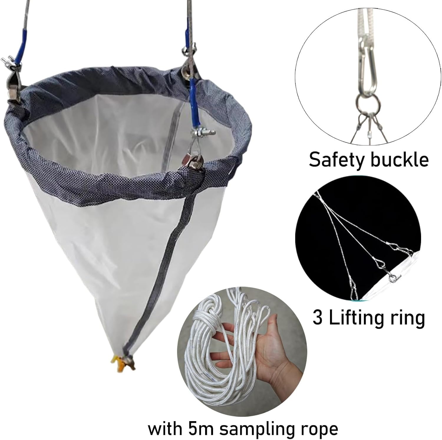 Phytoplankton Collection Nets Kit with 2 Collection Bottles