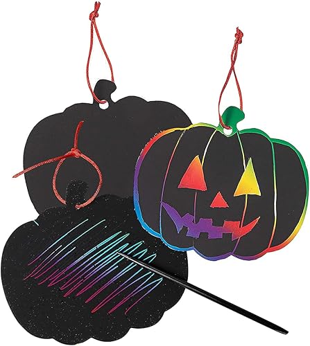 Manualidades mágicas de Halloween para niños y adultos, decoraciones de Halloween, adornos de manualidades de casa encantada, incluye 24 adornos de