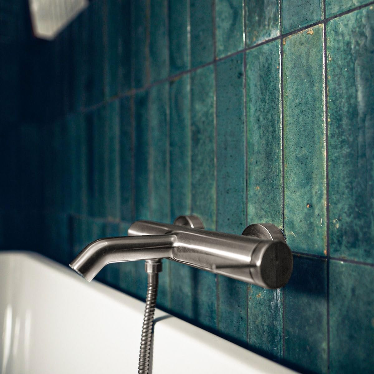 Essebagno Luisa mitigeur bain-douche mécanique façon inox brossé