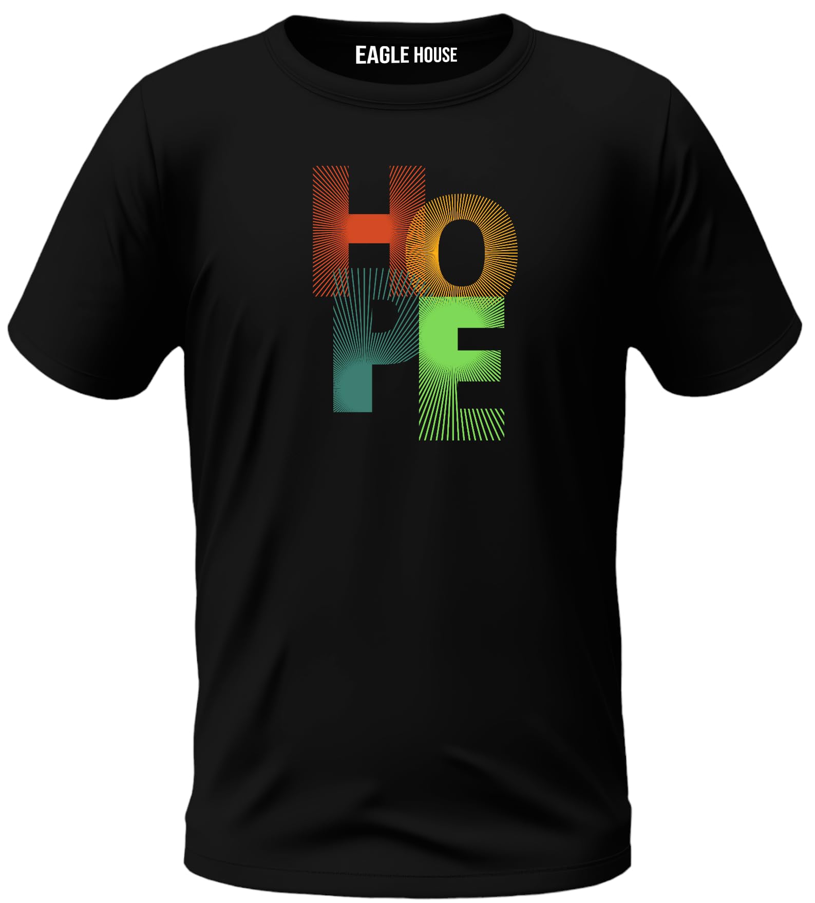 Eagle House Hope - Round Neck Half Sleeves Solid T-Shirt Unisex