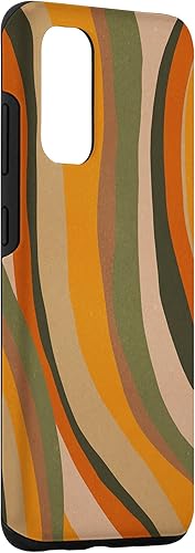 Miniatura 3 de Galaxy S20 Retro Boho Jungle Estética Abstracto Ondulado Líneas Arena Verde