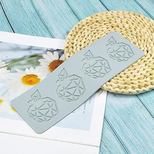 Miniatura 3 de TUKE Moldes de fondant de encaje hueco 3D en forma de hojas de frutas, tapete de encaje para decoración de tartas, moldes de silicona para moldes de